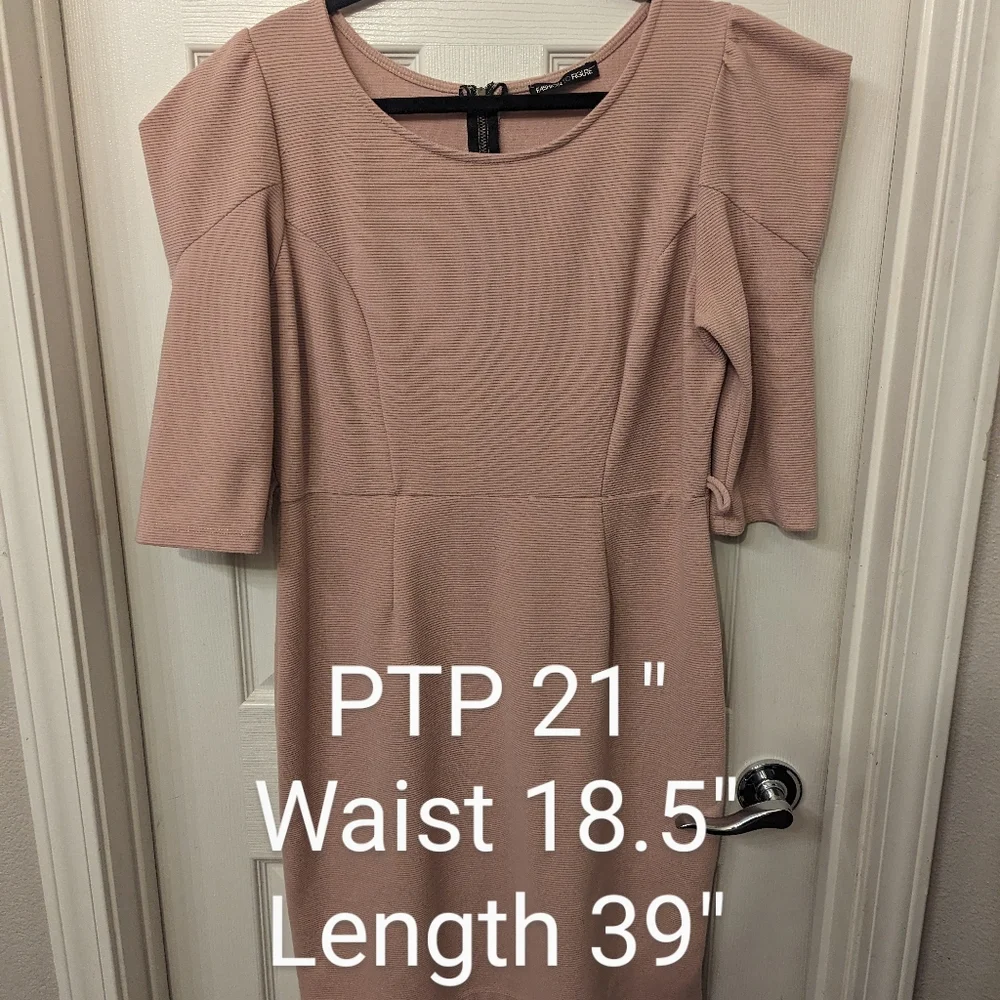Fashion 2 Figure Puff Sleeve Mini Dress - Picture 5 of 5